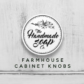 白黒ヴィンテージ手作り石鹸バスルーム セラミックノブ