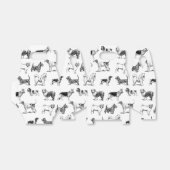 白黒ヴィンテージ犬のパターン フェイバーボックス (折り畳みなし)