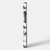 白黒ヴィンテージ犬のパターン Case-Mate iPhoneケース (裏面 / 左)