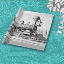 白黒ヴィンテージ蒸気列車フルサイズ