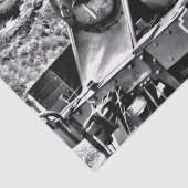 白黒ヴィンテージ蒸気機関 薄葉紙 (詳細)