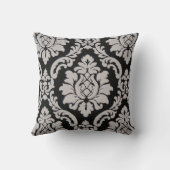 白黒ヴィンテージ装飾用クッション クッション (裏面)