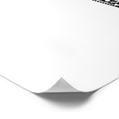 白黒ヴィンテージ香料イラストレーション ポスター (角)