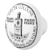 白黒ヴィンテージ香料フローラケルン セラミックノブ (右)