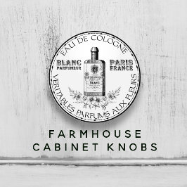 白黒ヴィンテージ香料フローラケルン セラミックノブ