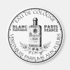 白黒ヴィンテージ香料フローラケルン マグネット