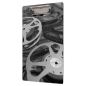 白黒ヴィンテージ35mmのフィルム巻き枠 クリップボード (左)