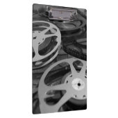 白黒ヴィンテージ35mmのフィルム巻き枠 クリップボード (右)