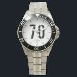 白黒ヴィンテージ70th birthday watch 腕時計<br><div class="desc">誕生日</div>