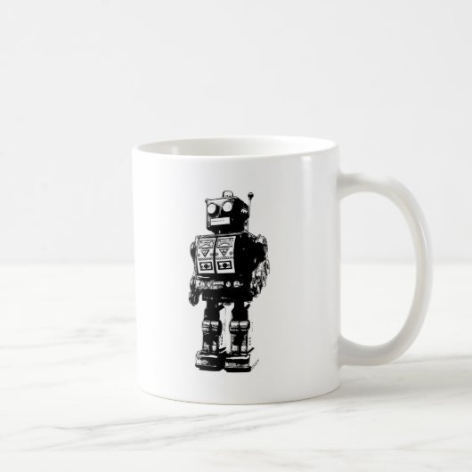 白黒ヴィンテージ コーヒーマグカップ (右)