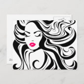 白黒ヴィンテージ ポストカード (正面/裏面)