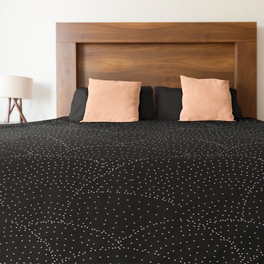 白黒ヴィンテージMCMジオメトリックウェーブカラー フリースブランケット