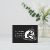 白黒一脚キングピジョンヨガクラスパス ロイヤリティカード (スタンド正面)