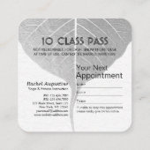 白黒一脚キングピジョンヨガクラスパス ロイヤリティカード (裏面)