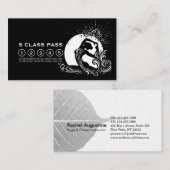 白黒一脚キングピジョンヨガクラスパス ロイヤリティカード (正面/裏面)