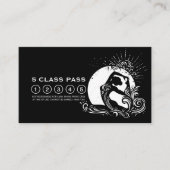 白黒一脚キングピジョンヨガクラスパス ロイヤリティカード (正面)