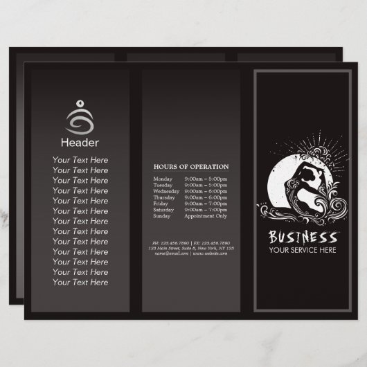 白黒一足歩行キングピジョンヨガポーズロゴ (正面/裏面)