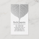 白黒一足歩行キングピジョンヨガポーズロゴ ロイヤリティカード (裏面)