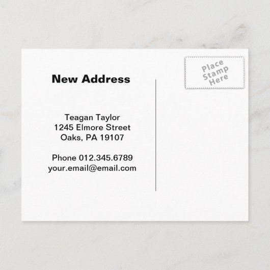 白黒万華鏡のように千変万化するパターンパターンII 案内ポストカード (裏面)