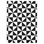 白黒三角形パターン クリップボード (裏面)
