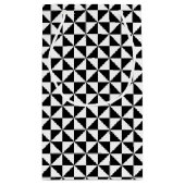 白黒三角形パターン スモールペーパーバッグ (裏面)