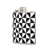 白黒三角形パターン フラスク (左)