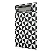 白黒三角形パターン ミニクリップボード (アングル2)