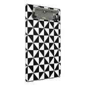 白黒三角形パターン ミニクリップボード (アングル)