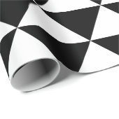 白黒三角形パターン ラッピングペーパー (ロールコーナー)