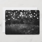 白黒不気味魅惑の森林灯 招待状 (裏面)