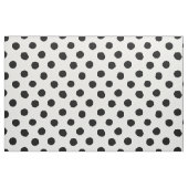 白黒不規則な点ブラシ円の繰り返し ファブリック (ファットクウォーター)