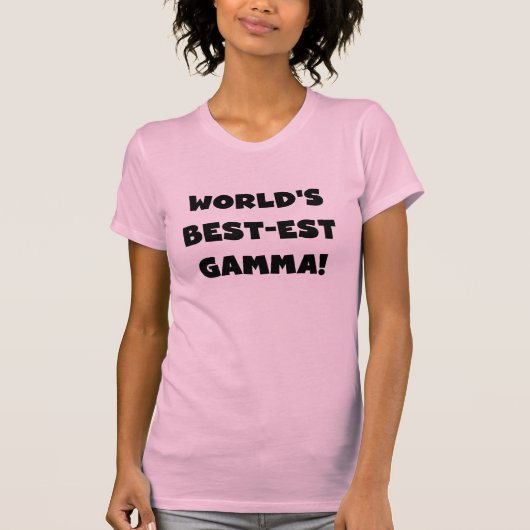 白黒世界のベスト米国東部標準時刻のガンマ Tシャツ (正面)
