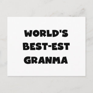 白黒世界のベスト米国東部標準時刻Granma ポストカード