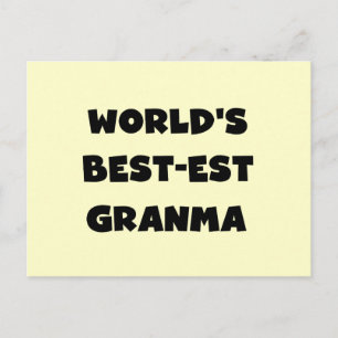 白黒世界のベスト米国東部標準時刻Granma ポストカード