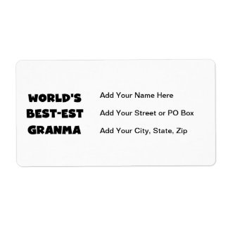 白黒世界のベスト米国東部標準時刻Granma ラベル