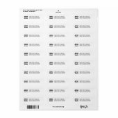 白黒世界のベスト米国東部標準時刻Granma ラベル (フルシート)