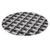 白黒世紀半ばのモダンな魚 カッティングボード (角)