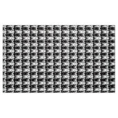 白黒世紀半ばのモダンな魚 ファブリック (ファットクウォーター)