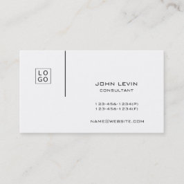 白黒両面モダンプロフェッショナルロゴ 名刺