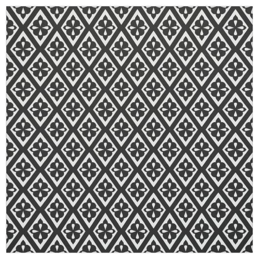 白黒中世ダイヤモンド- ファブリック (見本)