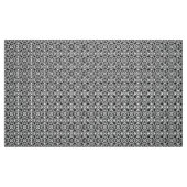 白黒中世ダマスク織パターン ファブリック (ファットクウォーター)