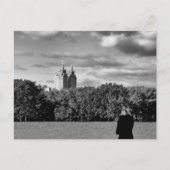白黒中央公園風景写真 ポストカード (正面)