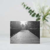 白黒中心橋続き- ポストカード (スタンド正面)