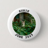 白黒丸の家族写真 缶バッジ (正面)