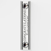 白黒丸の目盛りキャップ 横断幕 (縦)