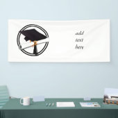 白黒丸の目盛りキャップ 横断幕 (トレードショー)