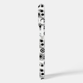 白黒丸ドットペイズリースタイルパターン Case-Mate iPhoneケース (裏面 / 左)