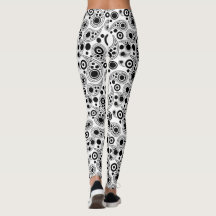 白黒丸ペイズリースタイルパターン