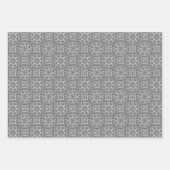 白黒丸マンダラ ラッピングペーパーシート (正面)