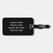 白黒丸モノグラム ラゲッジタグ (裏面横)